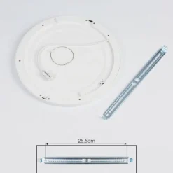 Plafonnier Canditas LED Blanc, 1 lumière