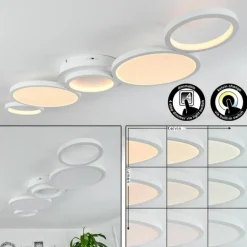 Plafonnier Carabajal LED Blanc, 1 lumière