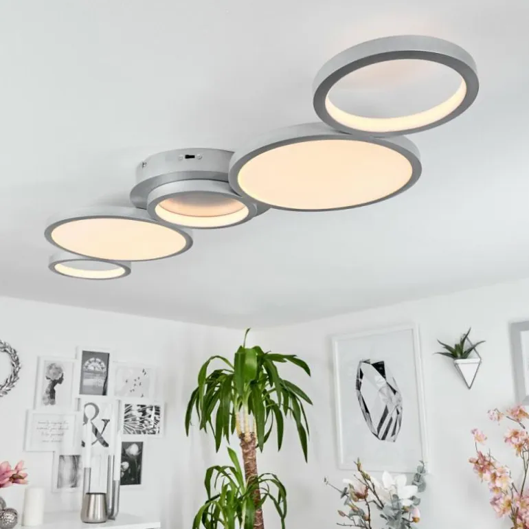 Plafonnier Carabajal LED Titane, 1 lumière