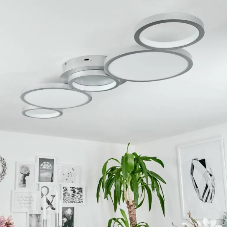 Plafonnier Carabajal LED Titane, 1 lumière