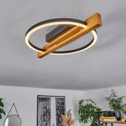 Plafonnier Carcano LED Écru, Noir, 1 lumière