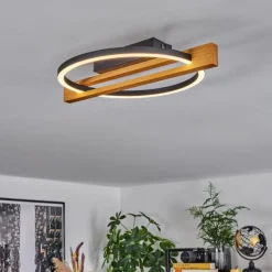 Plafonnier Carcano LED Écru, Noir, 1 lumière