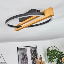 Plafonnier Carcano LED Écru, Noir, 1 lumière