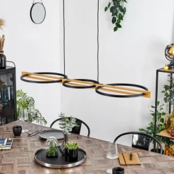 Plafonnier Carcano LED Noir, 1 lumière