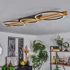 Plafonnier Carcano LED Noir, 3 lumières