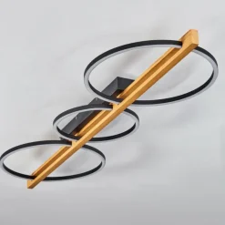 Plafonnier Carcano LED Noir, 3 lumières