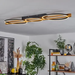 Plafonnier Carcano LED Noir, 3 lumières