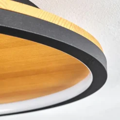Plafonnier Cardozo LED Écru, Noir, 1 lumière