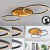 Plafonnier Cardozo LED Écru, Noir, 1 lumière