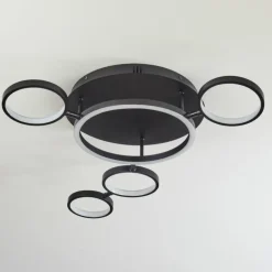 Plafonnier Carrisito LED Noir, 1 lumière
