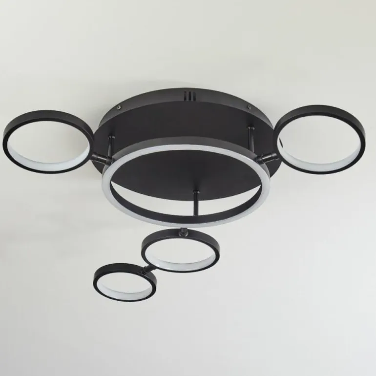 Plafonnier Carrisito LED Noir, 1 lumière