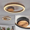 Plafonnier Cascada LED Brun, Couleur bois, Noir, 1 lumière