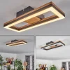 Plafonnier Cascada LED Brun, Couleur bois, Noir, 1 lumière
