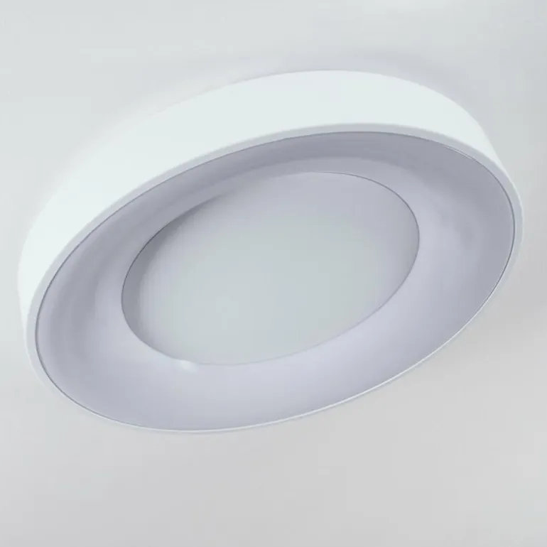 Plafonnier Casina LED Blanc, 1 lumière, Télécommandes