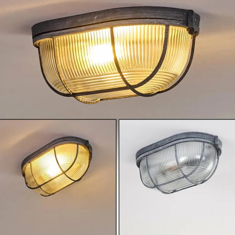 Plafonnier Catawba Gris, 1 lumière