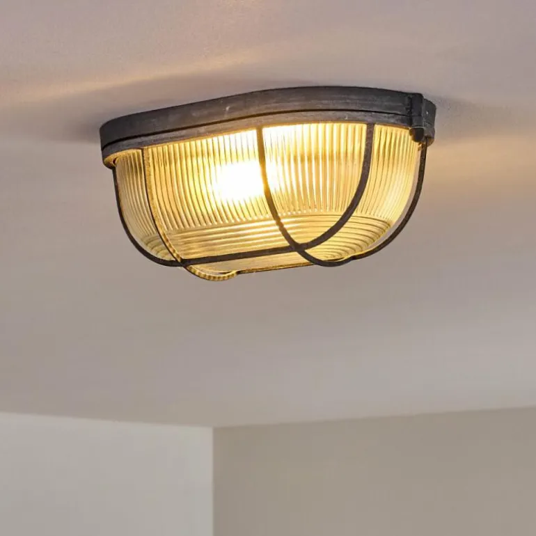 Plafonnier Catawba Gris, 1 lumière