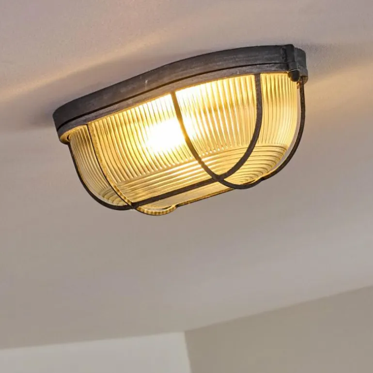 Plafonnier Catawba Gris, 1 lumière