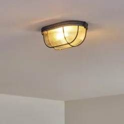 Plafonnier Catawba Gris, 1 lumière
