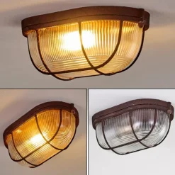 Plafonnier Catawba Rouille, 1 lumière