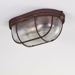 Plafonnier Catawba Rouille, 1 lumière