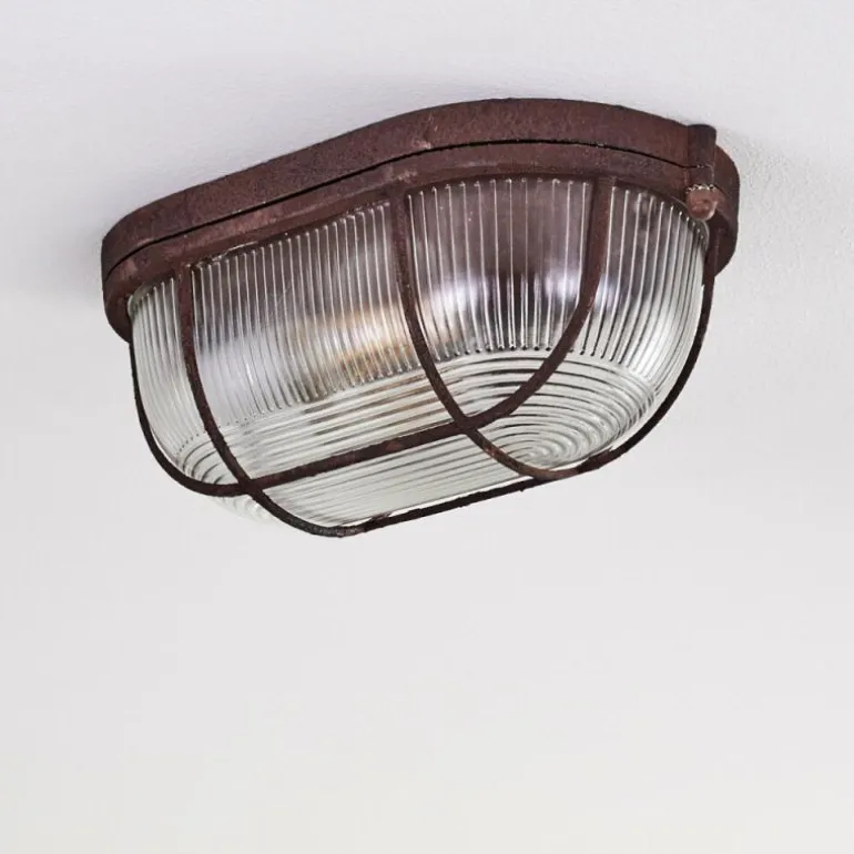 Plafonnier Catawba Rouille, 1 lumière