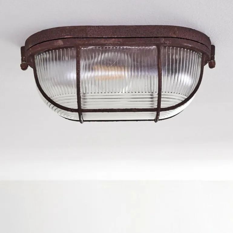 Plafonnier Catawba Rouille, 1 lumière