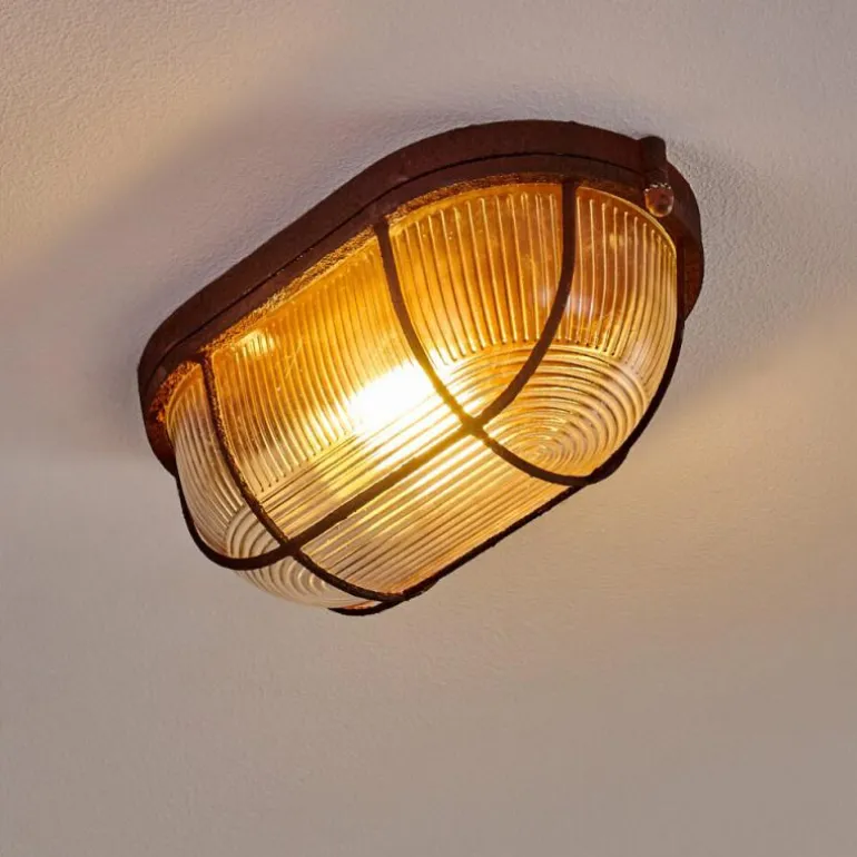 Plafonnier Catawba Rouille, 1 lumière