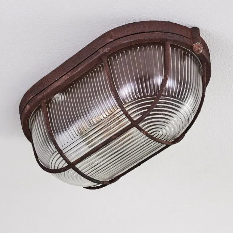 Plafonnier Catawba Rouille, 1 lumière