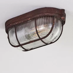 Plafonnier Catawba Rouille, 1 lumière