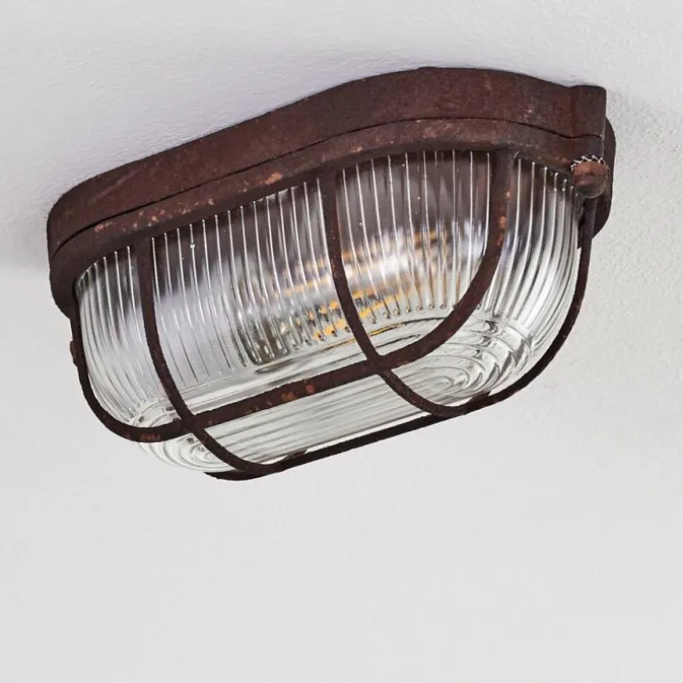 Plafonnier Catawba Rouille, 1 lumière