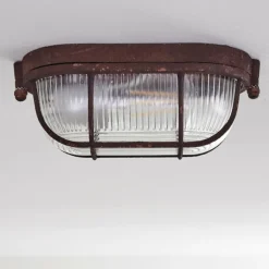 Plafonnier Catawba Rouille, 1 lumière