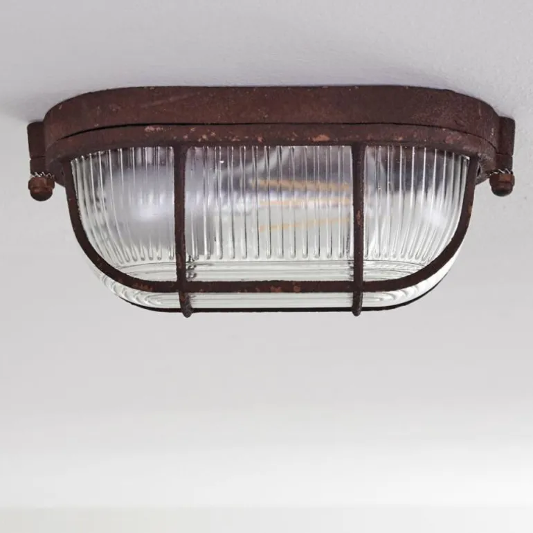 Plafonnier Catawba Rouille, 1 lumière