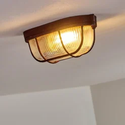 Plafonnier Catawba Rouille, 1 lumière