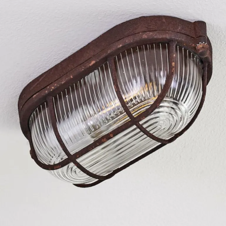 Plafonnier Catawba Rouille, 1 lumière
