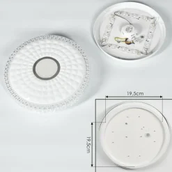 Plafonnier Cavalese LED Blanc, 1 lumière