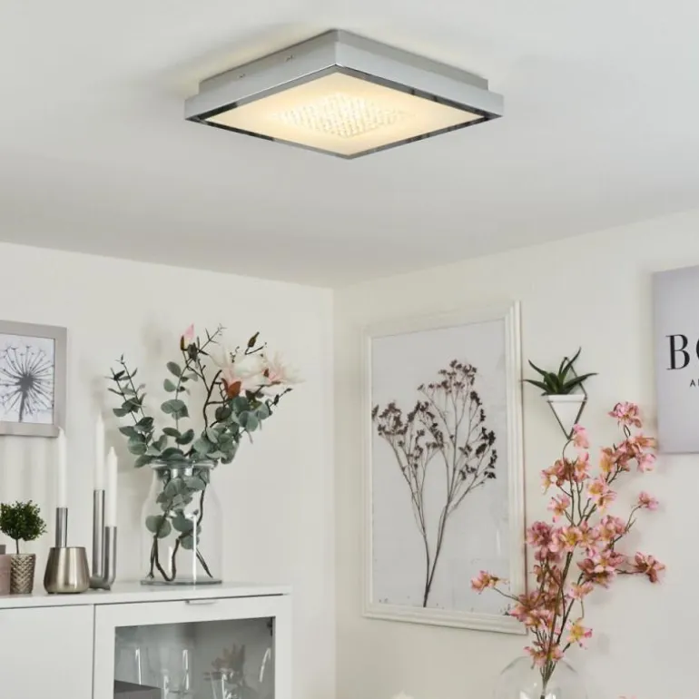 Plafonnier Centovalli LED Chrome, 1 lumière