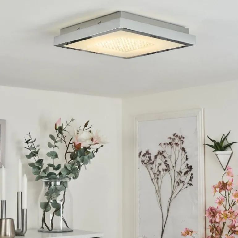Plafonnier Centovalli LED Chrome, 1 lumière