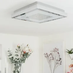 Plafonnier Centovalli LED Chrome, 1 lumière