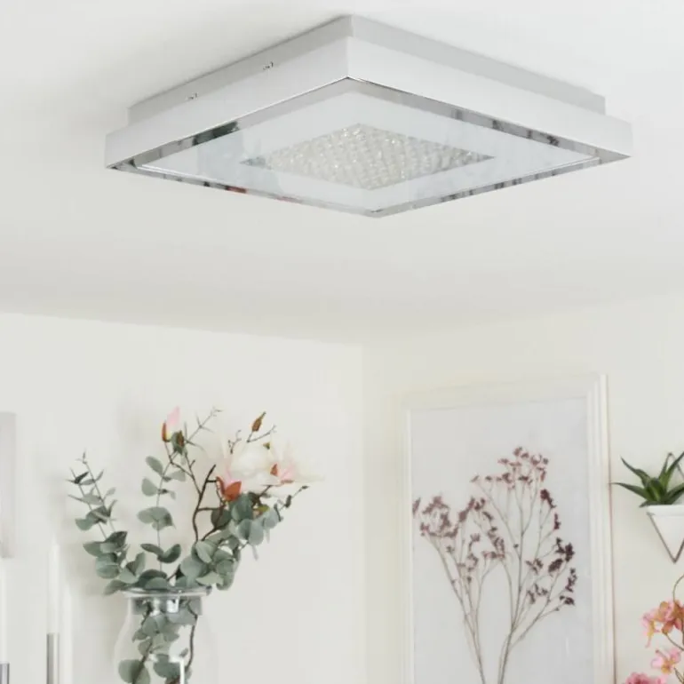 Plafonnier Centovalli LED Chrome, 1 lumière