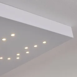 Plafonnier Cetara LED Gris, 1 lumière, Télécommandes, Changeur de couleurs