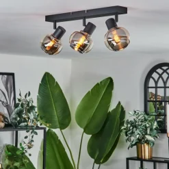 Plafonnier Cevio Noir, 3 lumières