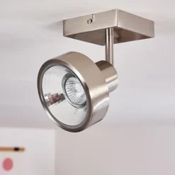 Plafonnier Chagres Nickel mat, 1 lumière