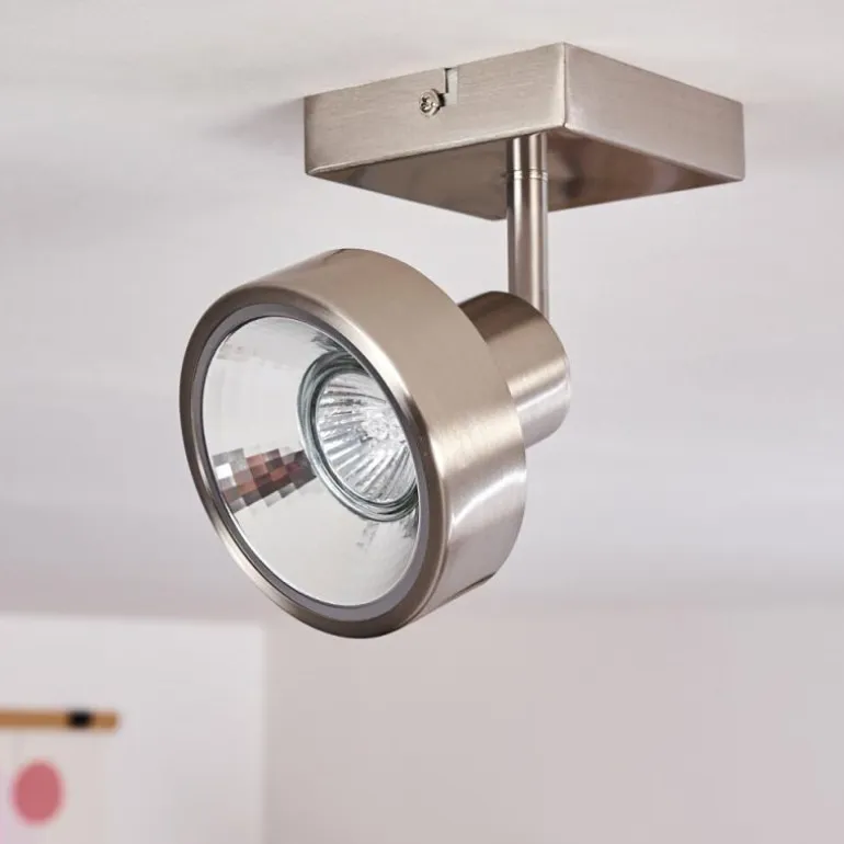 Plafonnier Chagres Nickel mat, 1 lumière