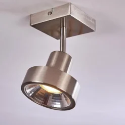 Plafonnier Chagres Nickel mat, 1 lumière