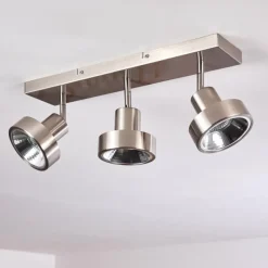 Plafonnier Chagres Nickel mat, 3 lumières