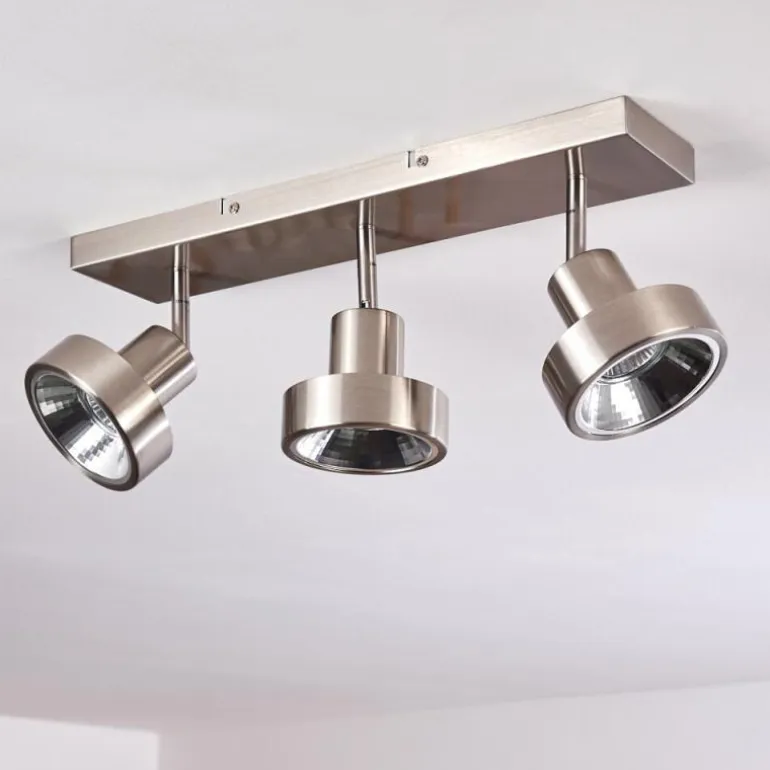 Plafonnier Chagres Nickel mat, 3 lumières