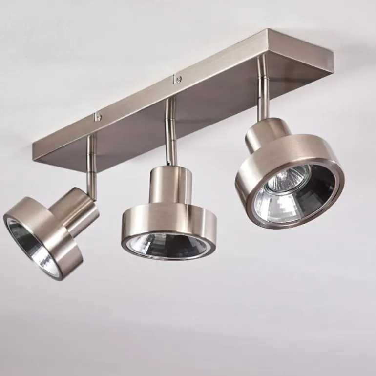 Plafonnier Chagres Nickel mat, 3 lumières
