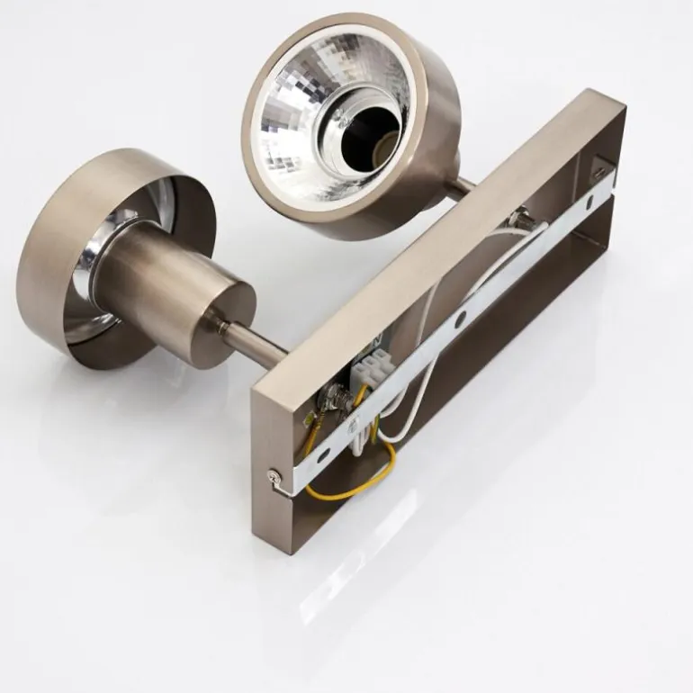 Plafonnier Chagres Nickel mat, 2 lumières