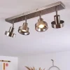Plafonnier Chagres Nickel mat, 4 lumières