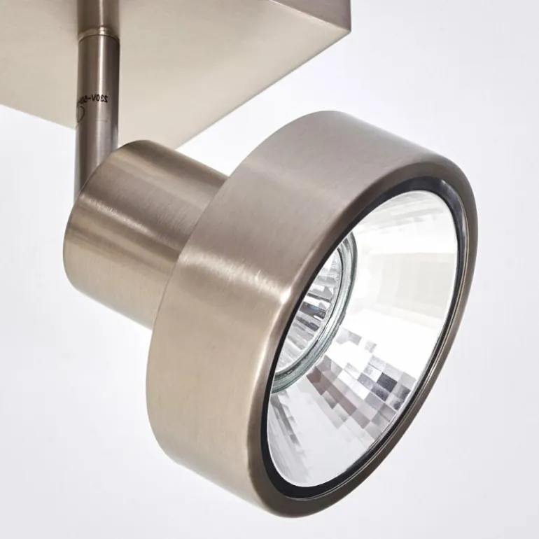 Plafonnier Chagres Nickel mat, 4 lumières